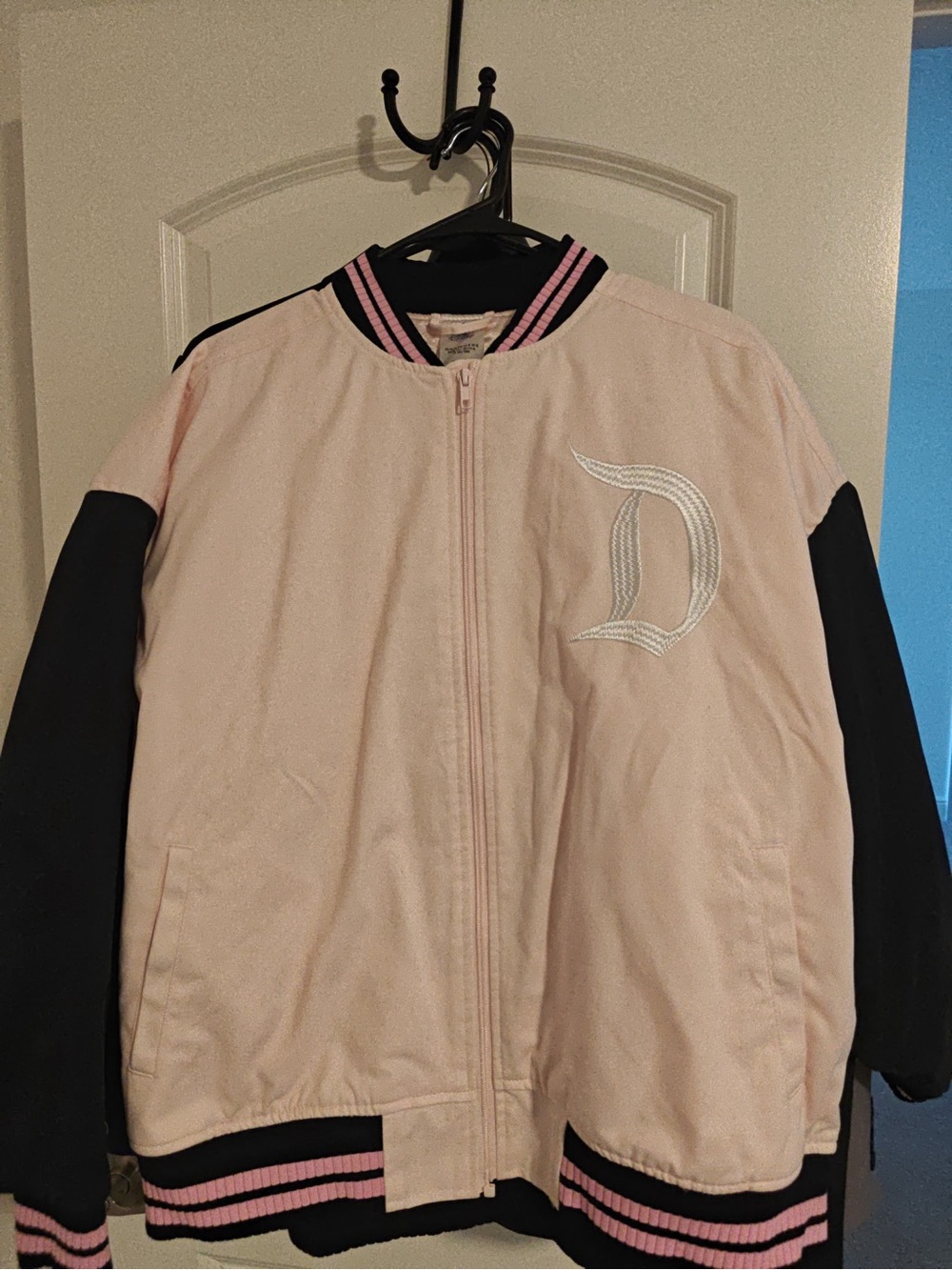 Disneyland Pink and Black Bomber Jacket